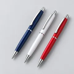 Navy, white and red promotional pens